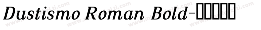 Dustismo Roman Bold字体转换